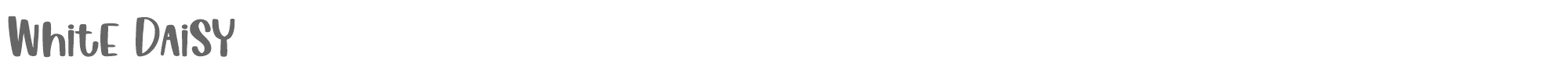 Sample characters White Daisy Font